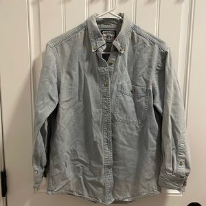 Lee Button Down Long Sleeve Denim Shirt in Sz Small